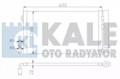 KALE OTO RADYATOR 376700 -  Конденсатор, кондиционер